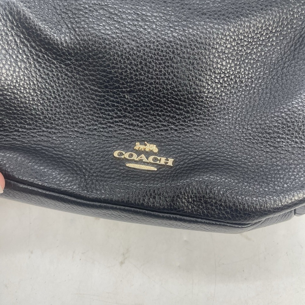 Coach Nora Kisslock Crossbody Shoulder Bag Black Chain - Picture 2 of 13